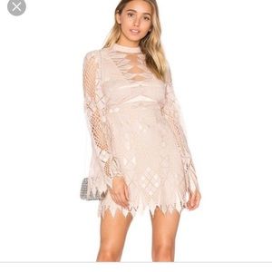 Free people Ivory comb dress